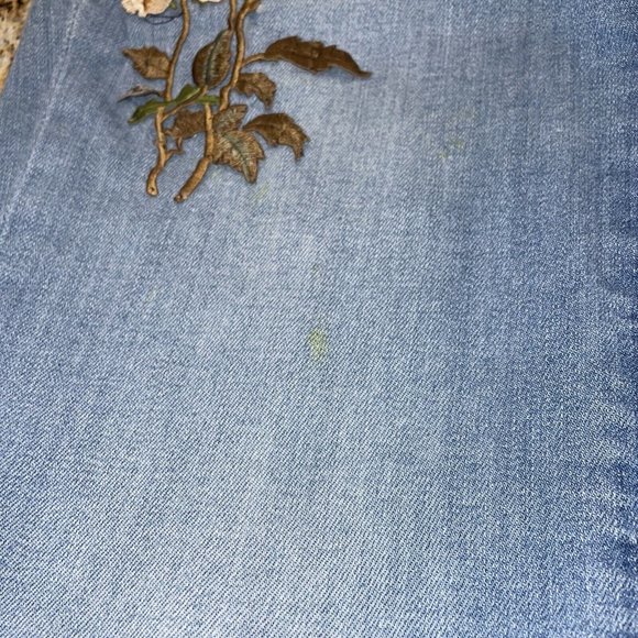 New York & Co SOHO Boyfriend Floral Embroidered Jeans Distressed Size 0 - Picture 11 of 11